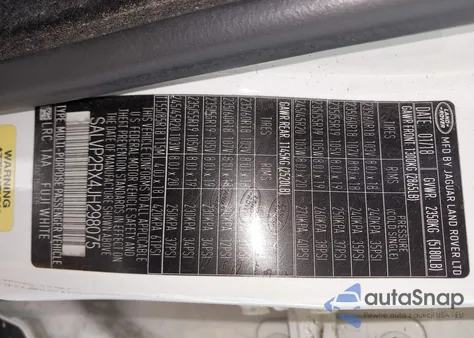 2018 Land Rover Range Rover Evoque Se/Se Premium from USA, damaged, VIN SALVP2RX4JH298075